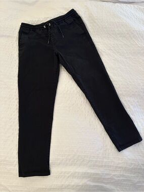 Tavik Black Elastic-Waist Jogger Pants
